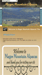 Mobile Screenshot of magermountainalpacas.com
